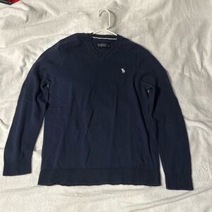 Mens Navy Blue Sweater, Abercrombie & Fitch, Large/Medium